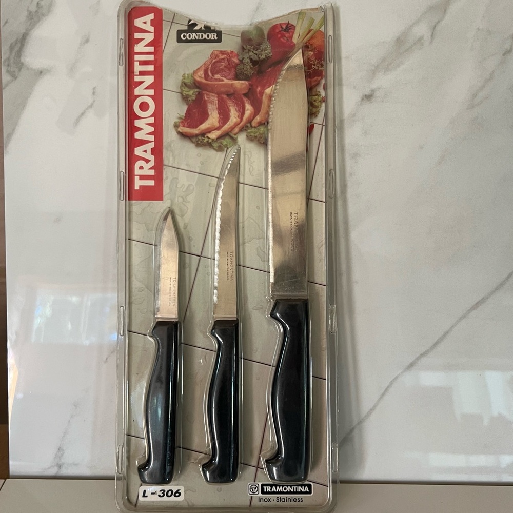 TRAMORTINA SET OF 3 PIECES OF KNIFES